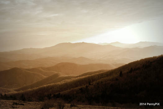 Sunset in Sepia