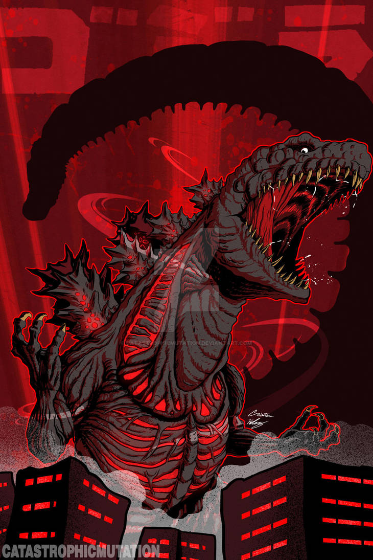 Red Rage Godzilla Furious Red- Shin Godzilla by CatastrophicMutation on DeviantArt