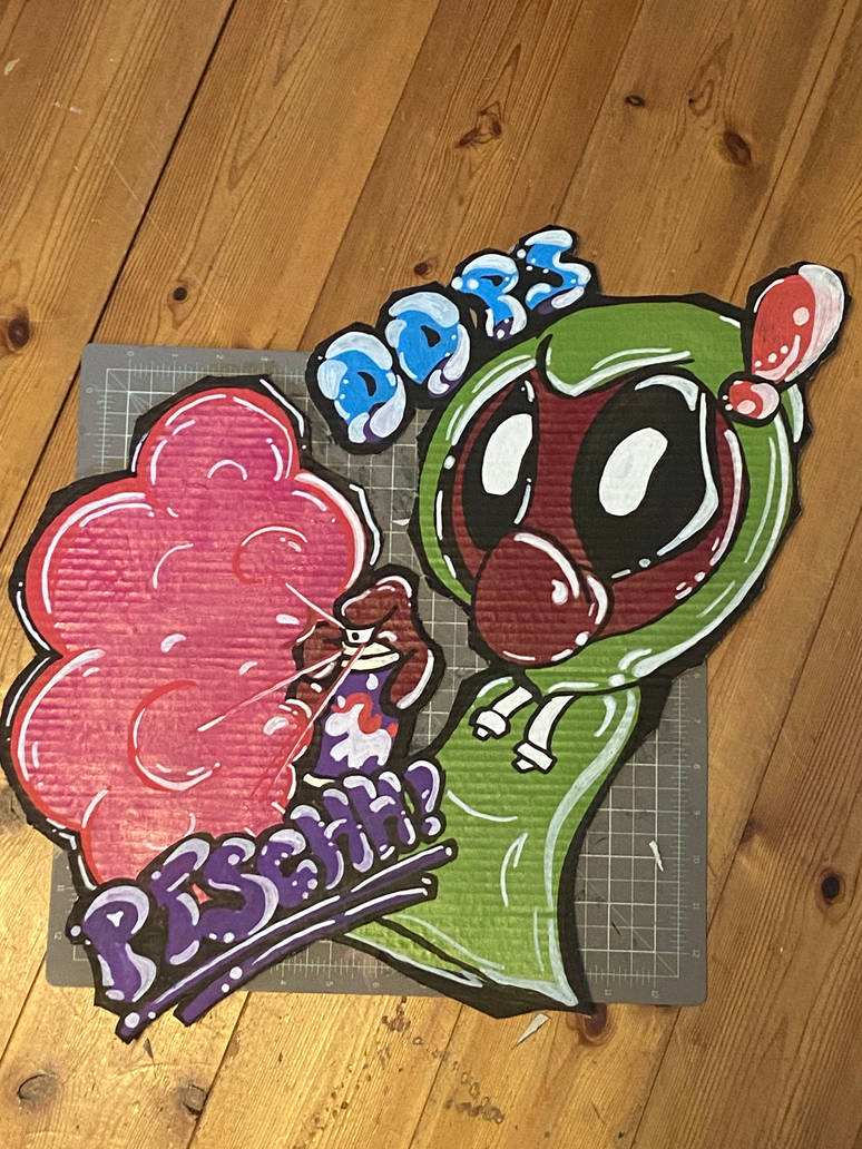 Deadpool graffiti spray by MKSwedican on DeviantArt