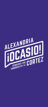 Alexandria Ocasio-Cortez campaign lockscreen