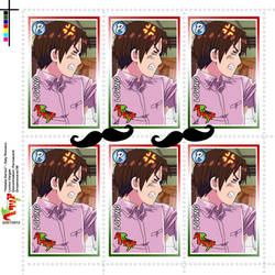 Hetalia Stamps - Italy Romano