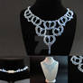 Ice Scalloped Lace Necklace