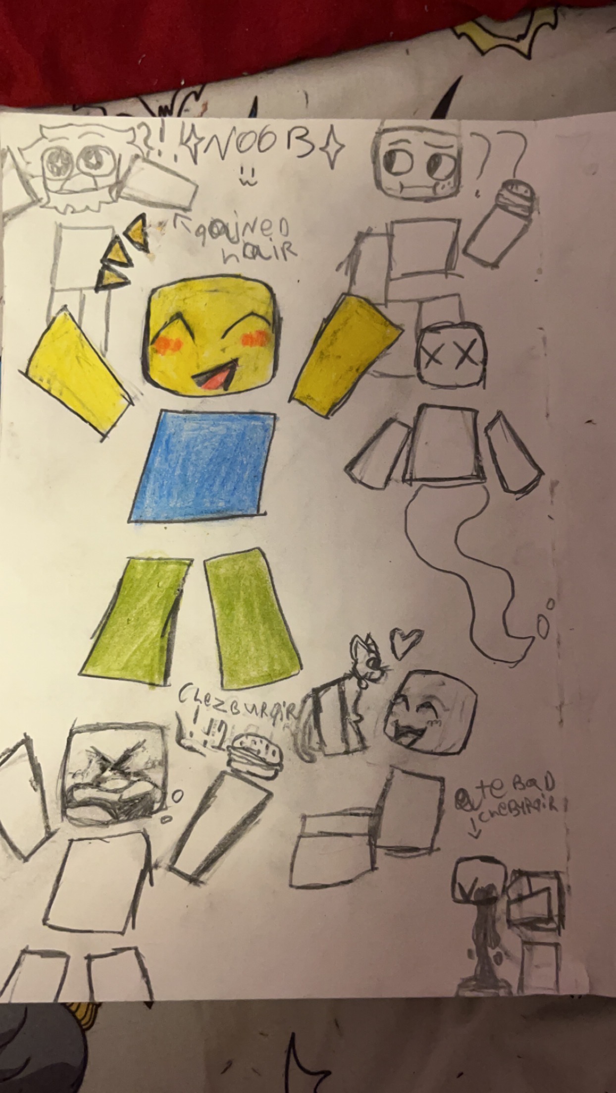 ROBLOX Noob doodle by F0urtle on DeviantArt