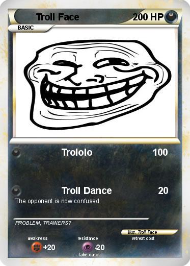 Troll Face Pokemon Card