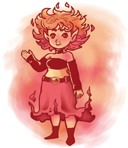 Flame girl