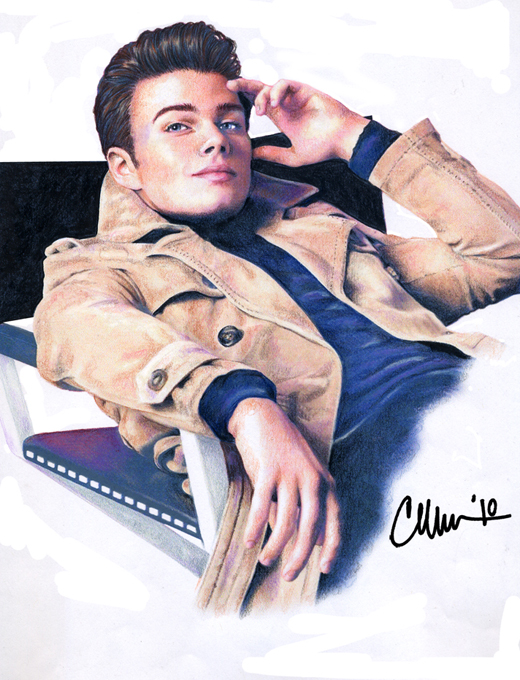 Chris Colfer - GQ - Drawing