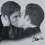 The Kiss - Drawing - Glee