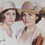 Downton Abbey Sisters Drawing