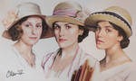 Downton Abbey Sisters Drawing by Live4ArtInLA