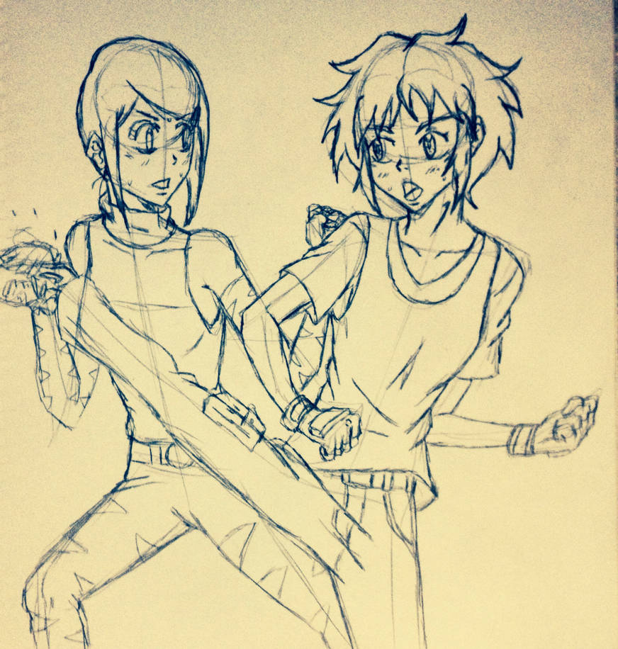 Kari and Aelita Sparring Request by mangasfan on DeviantArt