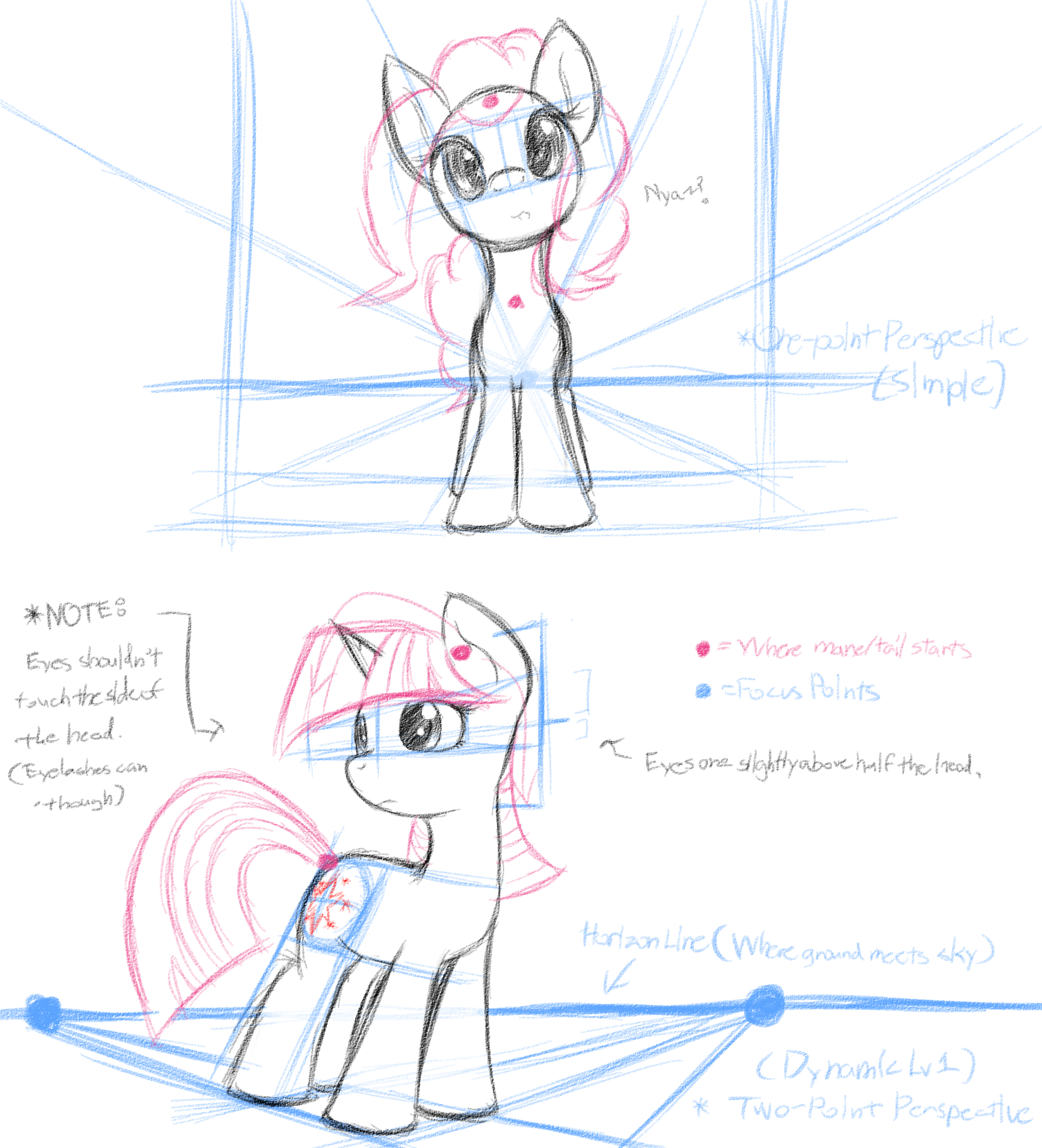 MLP - Basic Perspective Study 1 by Nyaseiru on DeviantArt