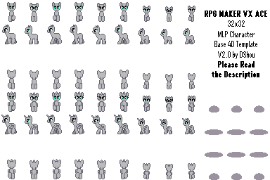 MLP-RPGM Pony 4D Template by DShou