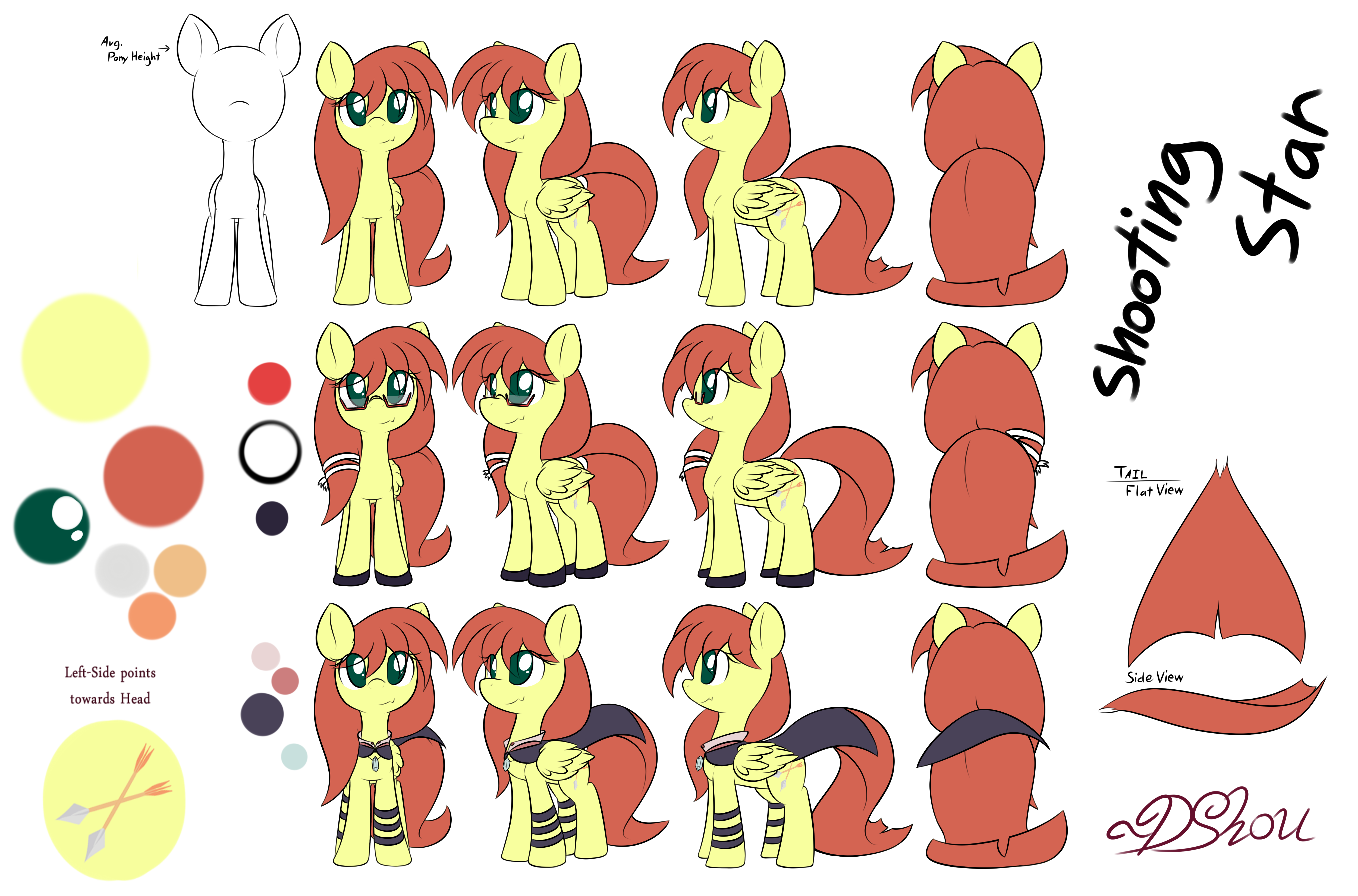 Shooting Star - Reference Sheet