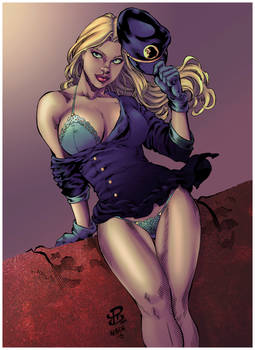 lady blackhawk by R Camilo inks by K Bilek (COLORS