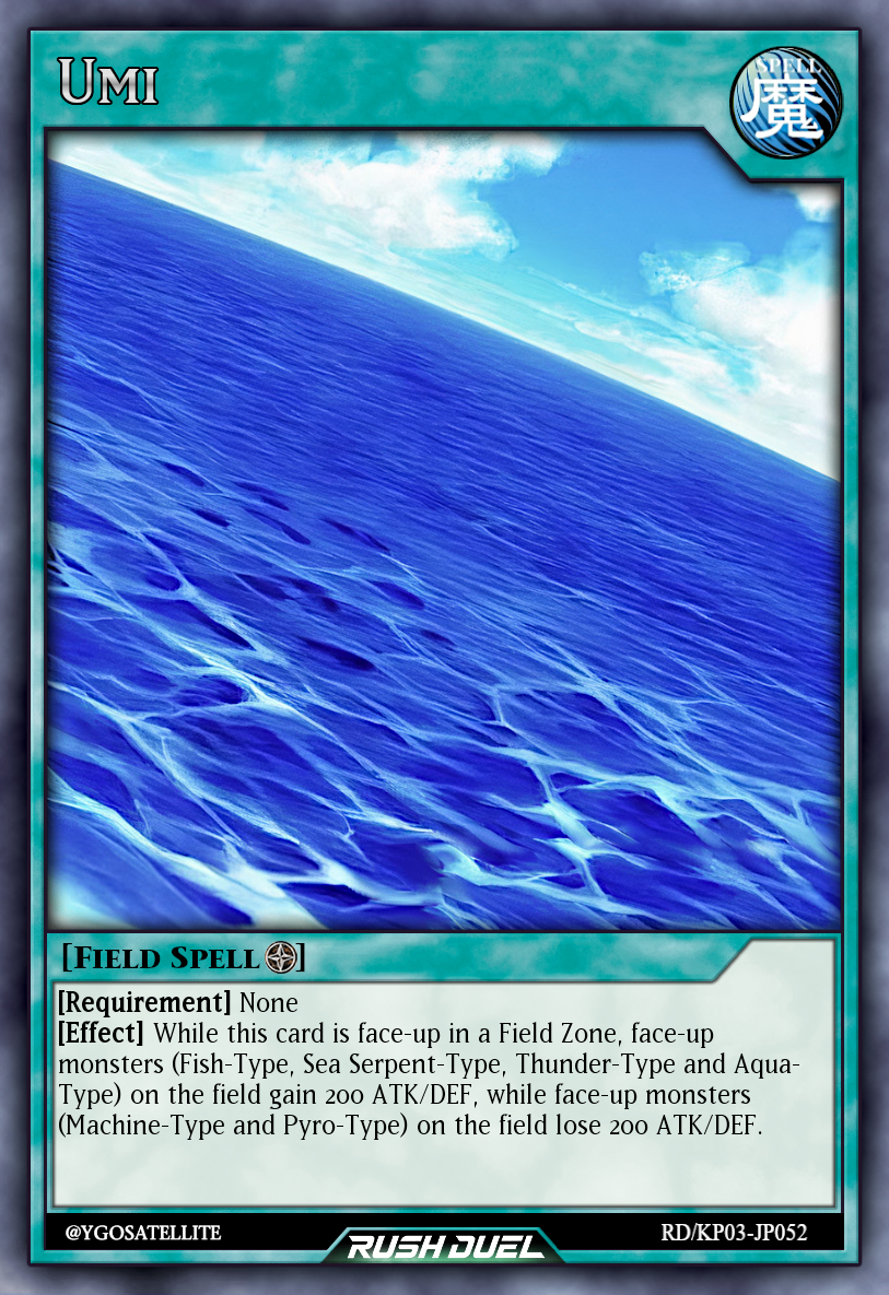 umi yugioh card What will happen if you reveal the original Umi with this card effect? Will all the monsters have spell speed 4 while on the field because they are Umi? : r/yugioh