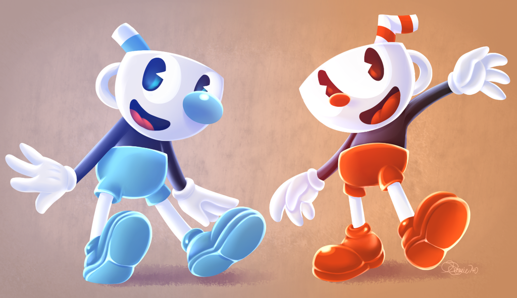 Cuphead and Mugman by Redpanda2608 on DeviantArt