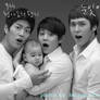 yoseob, dongwoon and doonjoon with a baby