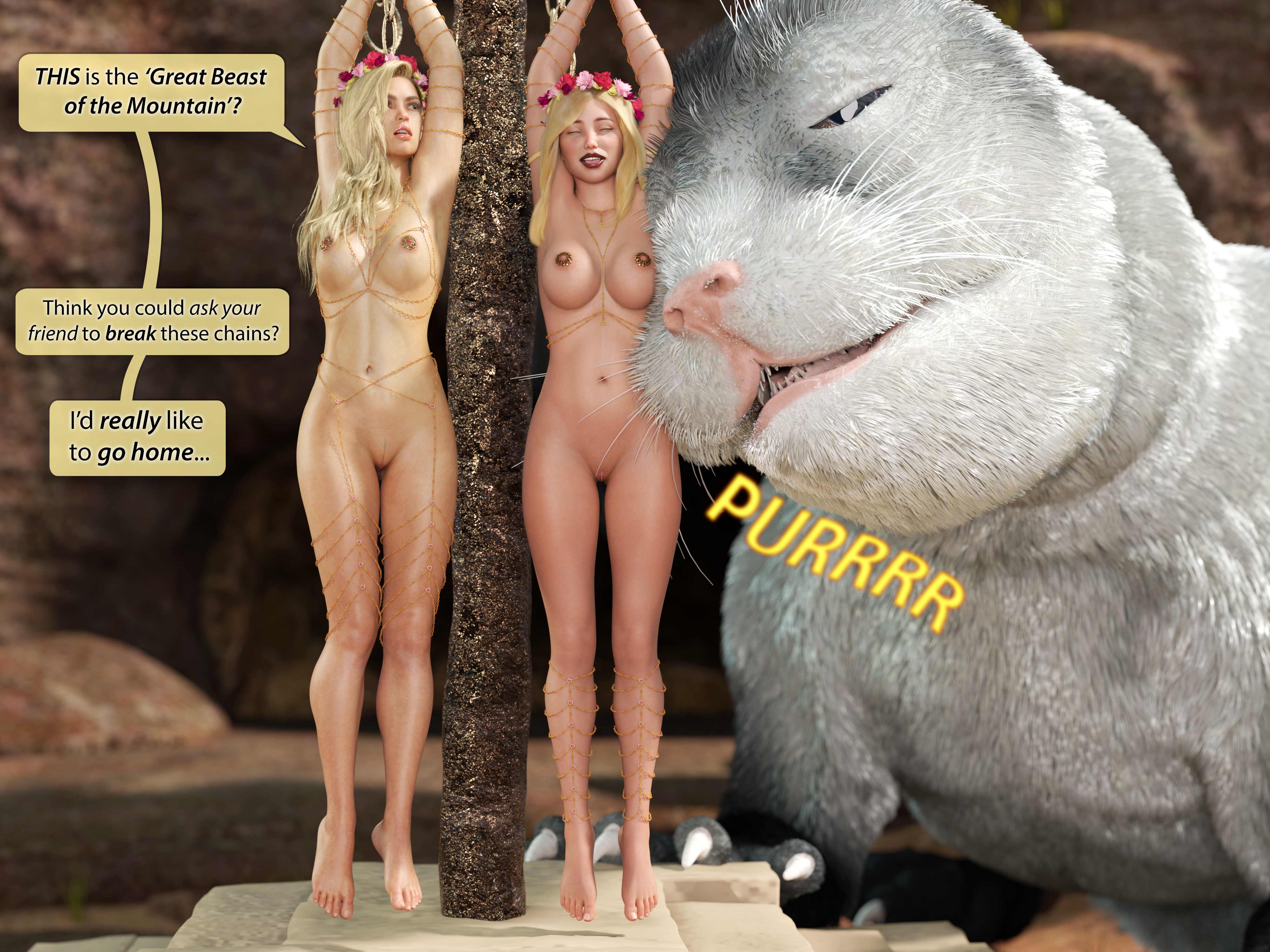 Kara and Evie: Great Beast of the Mountain pt 6