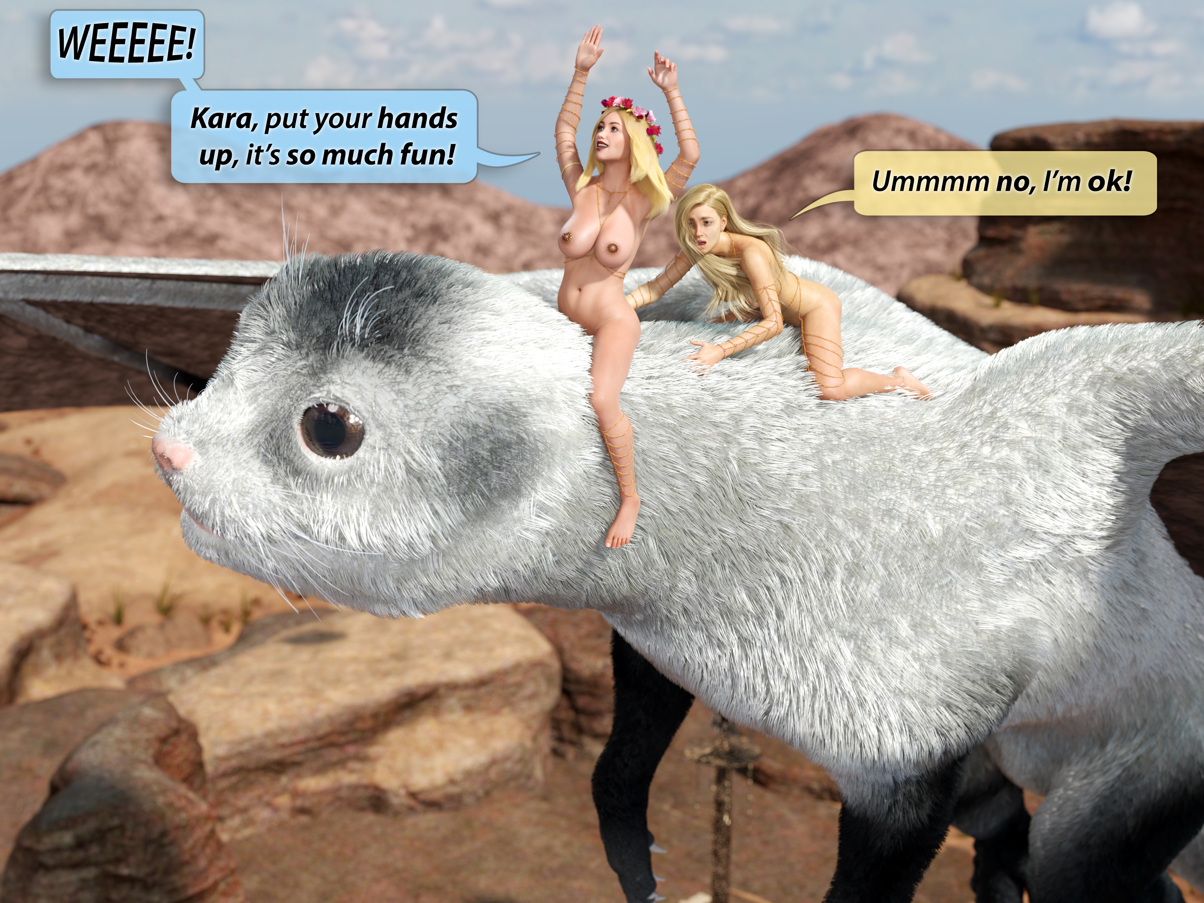 Kara and Evie: Great Beast of the Mountain pt 7