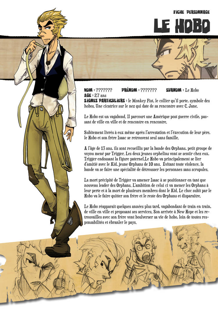 Hobo v2.0 Character sheet Hobo by Degoud on DeviantArt