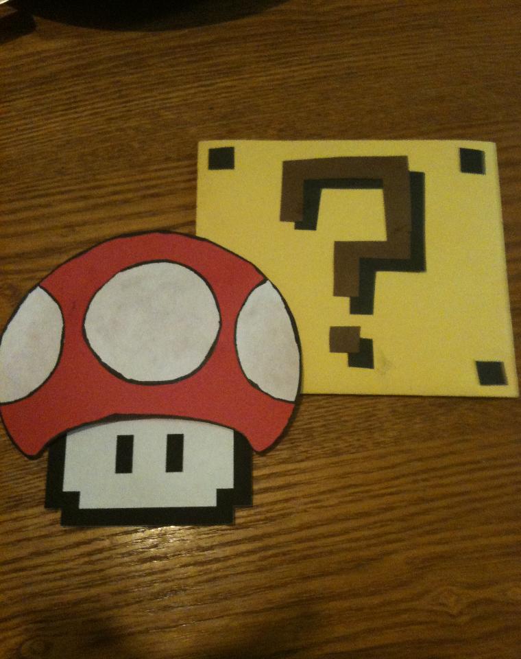 Mario birthday invitations