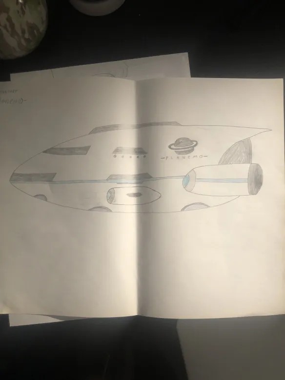 Planemo Objects Planemo - My Spaceship Sketch by SkyeDog12 on DeviantArt