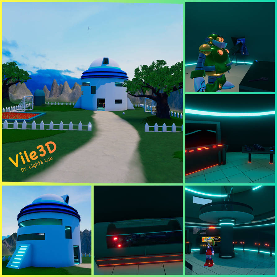 Lab Vrchat Mega Man - Dr. Light's Lab ( VRChat ) by Vile3D on DeviantArt