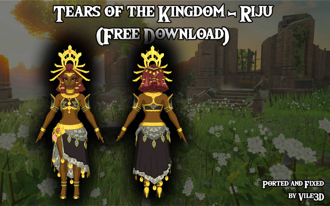 Zelda: Tears Of The Kingdom - Riju (Free DL) by Vile3D on DeviantArt
