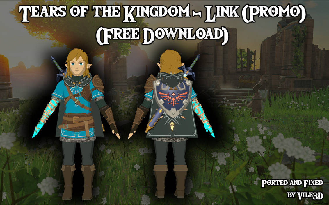 Legend of Zelda Tears of The Kingdom - Link (Archaic Tunic) 3D Model by  Breakaway