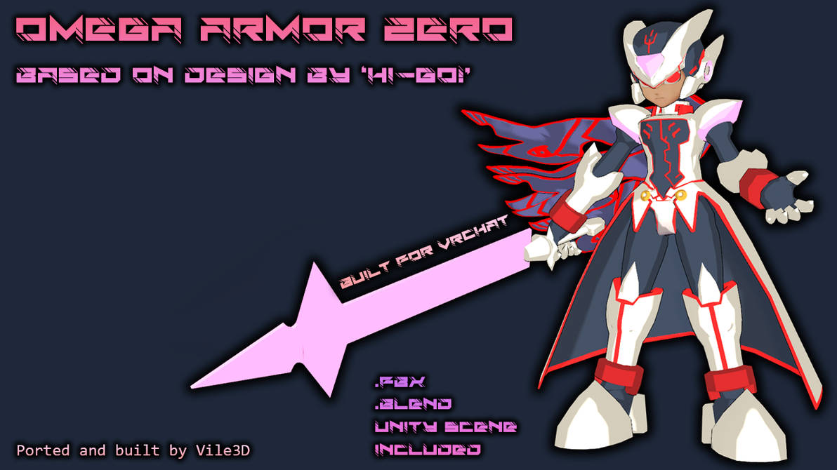 Mega Man Zero - Omega Armor Zero (FREE DOWNLOAD!) by Vile3D on DeviantArt