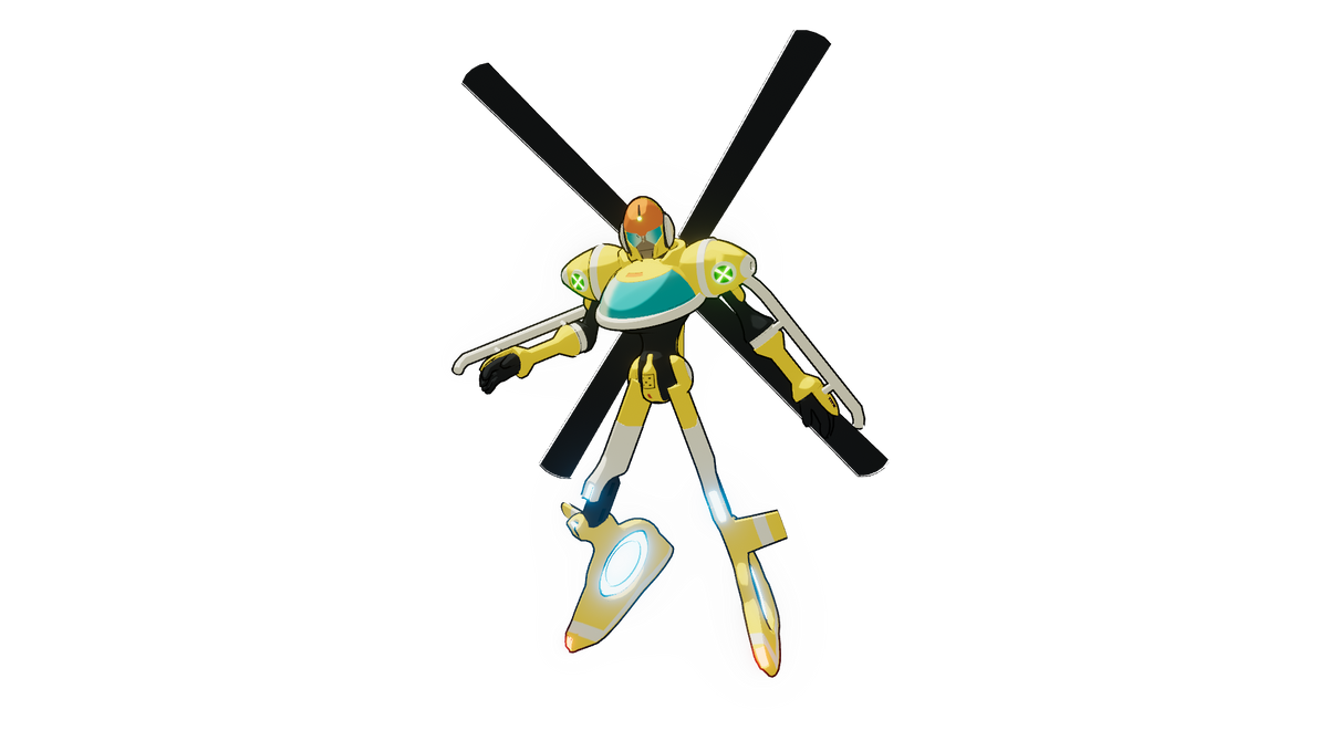 Gyroman MMBN - GyroMan.Exe (3D Model, Link to DL) by Vile3D on DeviantArt