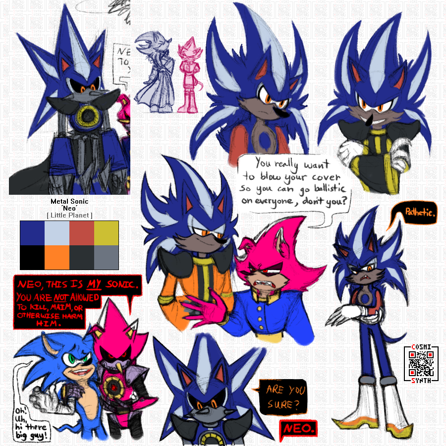 neo metal sonic  Sonic, Sonic and shadow, Sonic fan art