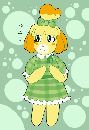 Isabelle (Green Dress) by FeralRAD on DeviantArt