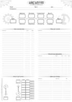 Arcanum Table Top RPG Character Sheet (Page 1/2)