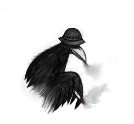 Smoking Raven
