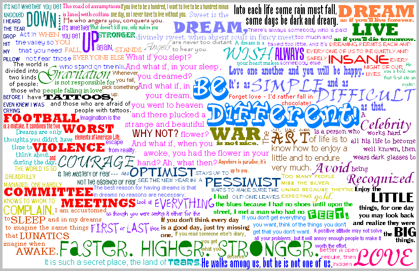 Quotes Collage by xXDropsofWaterXx on DeviantArt