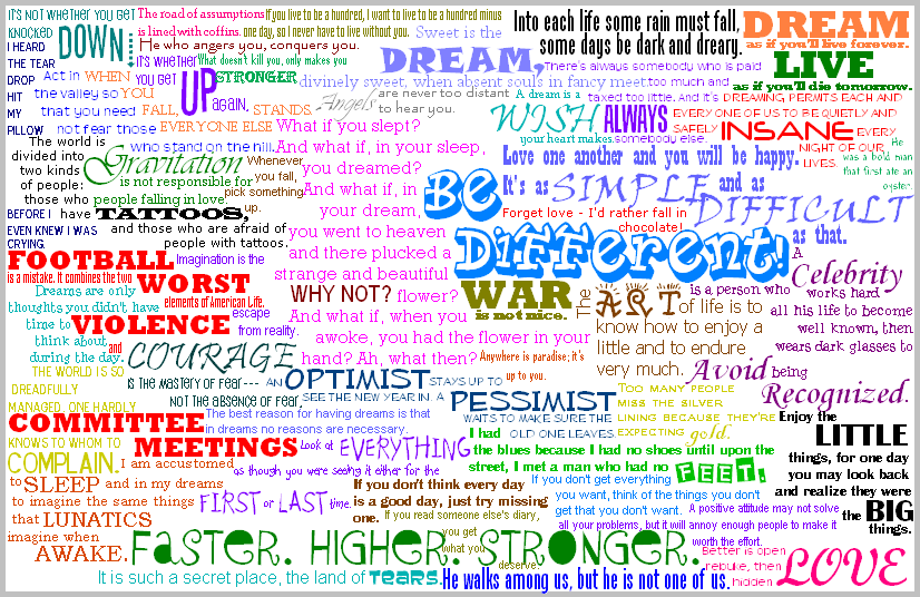 Quotes Collage by xXDropsofWaterXx on DeviantArt Quotes Collage by xXDropsofWaterXx on DeviantArt