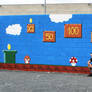 Super mario wall paining