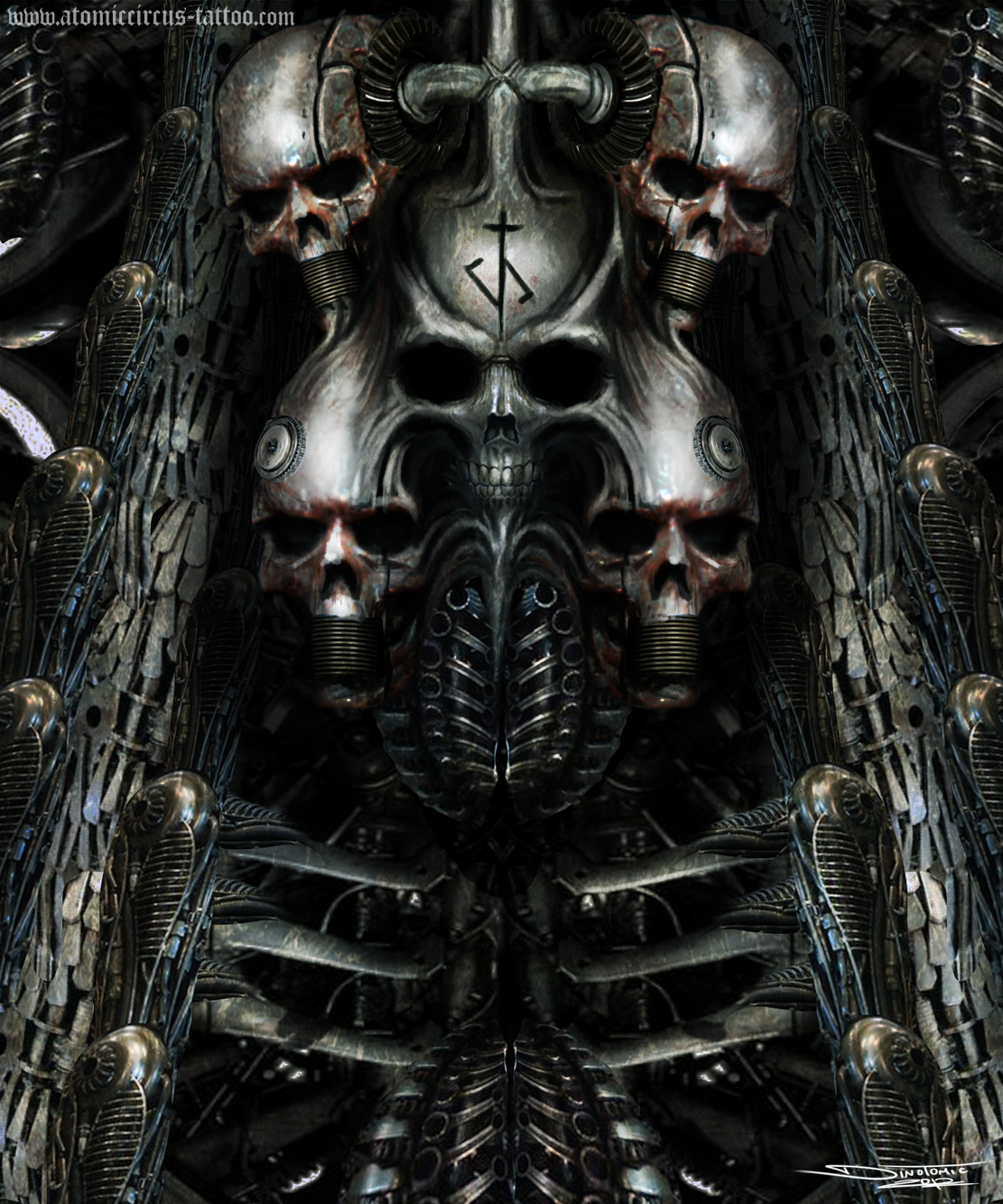 H.R Giger inspired painting