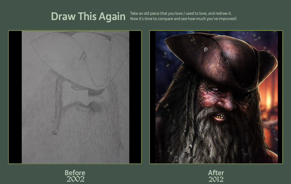 2002 - 2012 draw it again challenge ( pirate )