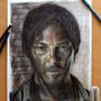 Daryl Dixon Color Pencil Drawing