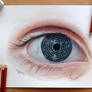 Eye Maze Color pencil drawing