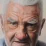 Detail pic /Mixed media portrait of my Grandfather