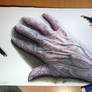 Old Hand Color Pencil Drawing