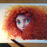 Merida color Pencil Drawing