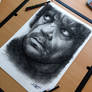 Tyrion Lannister charcoal pencil drawing
