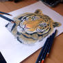 Super early teaser of my tigar drawing