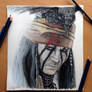 Johnny Depp Lone Ranger Pencil drawing