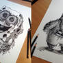 Spongebob / Patrick / Tadeus Pencil Drawing