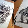 Spongebob / Patrick / Tadeus Pencil Drawing